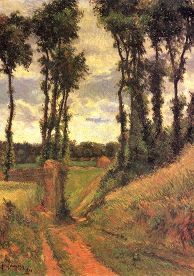 Poplars by Paul Gauguin